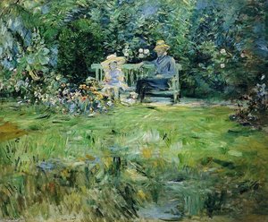 The Lesson In The Garden — Berthe Morisot