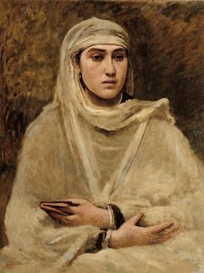 Algerian Woman — Jean-baptiste-camille Corot, Realism