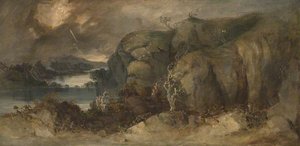 Scottish Lake Scene, Thunderstorm