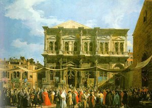 Etto Venice The Feast Day Of St. Roch — Canaletto
