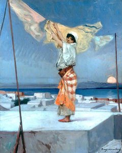 Drying Clothes — Jean-joseph Benjamin-constant