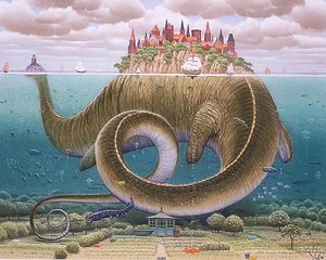 Brontosaurus Civitas — Jacek Yerka