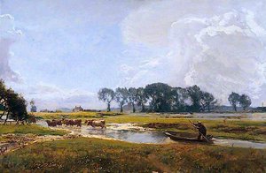 Driving The Cows, Hampshire — Sir David Scott Murray