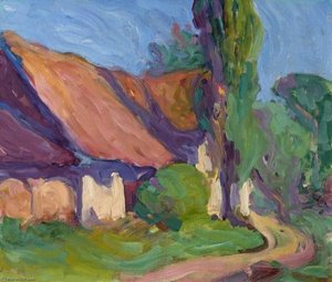 Back Of The Granary, Poland — Robert Polhill Bevan, Post-impressionism