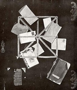 Letter Rack On A Black Door, (painting) — John Frederick Peto