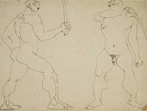 Two Nude Sword Fighters — アンリ・ゴーディエ＝ブレスカ