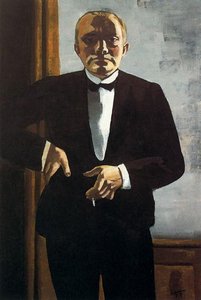 Self-portrait In Tuxedo — Max Beckmann