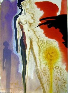 Uxnor Lot En Satuam Salis Conversa (genesis 19:24) — Salvador Dalí