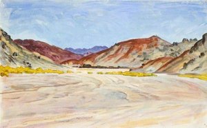 Mountains Beyond A Sweep Of Desert — Myrtle Broome