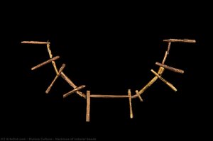 Necklace of tubular beads