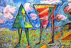 Advent Of Spring And Summer — David Davidovich Burliuk