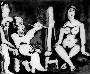 The Painter And His Model 9 — Pablo Picasso, Cubism