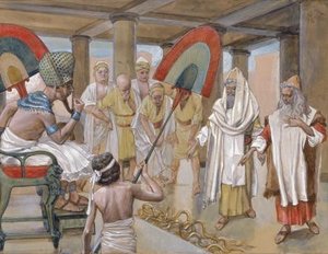 The Rod Of Aaron Devours The Other Rods — Jacques Joseph Tissot