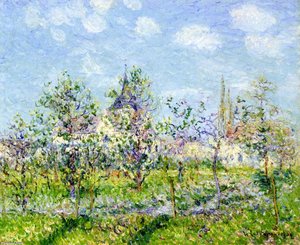 Blühender Obstgarten, Frühling — Gustave Loiseau
