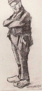 Man, Standing With Arms Folded — Vincent Willem Van Gogh, Post-impressionism