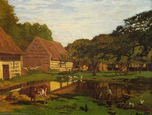 A Farmyard In Normandy — Claude Monet