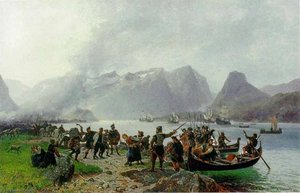 Landing of the Scottish forces in Isfjorden
