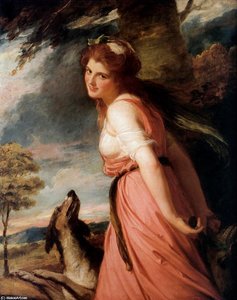 Emma As A Bacchante — George Romney