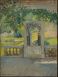 Turkish Fountain With Garden (from Louis C. Tiffany Estate, Oyster Bay) — Jane Peterson