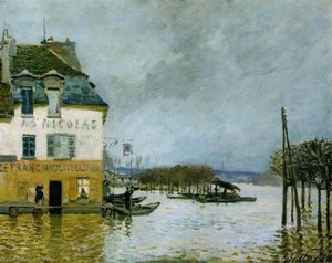 Flood At Port-marly, Musee Des Beaux - — Alfred Sisley, Impressionism