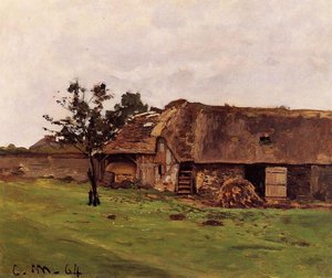 Finca Cerca De Honfleur — Claude Monet, Impressionismo
