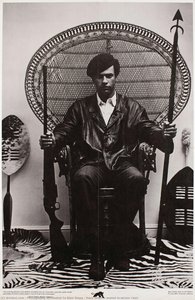 Huey Newton Seated In Wicker Chair — Photography Attributed To Blair Stapp, Other