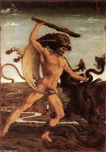 Hercules And The Hydra — Антонио Дел Полајуоло, Late Renaissance