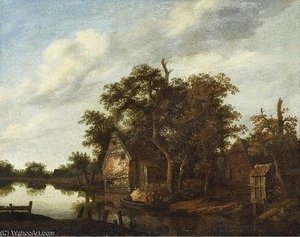 River Landscape — Cornelius Decker