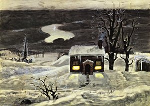 Cloud And Lonely Farmhouse — Charles Burchfield