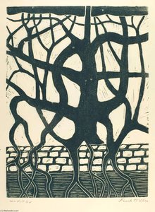 Untitled (roots, Branches And Wall) — Frank Mcclure