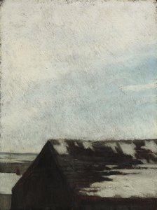 The Old Barn Under Snow, Newport — Джон Ла Фарж