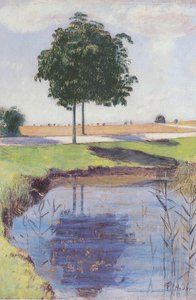 The Chestnut Trees — Ferdinand Hodler