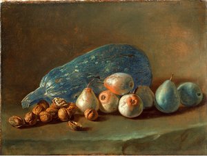 Still Life With Pumpkin, Pears And Walnuts — Джакомо Черути (питокетто)