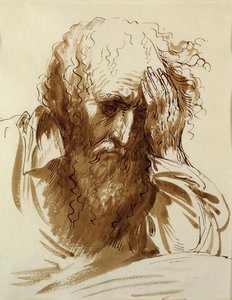 Head Of A Bearded Old Man — Benjamin West