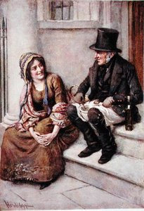 Trotty Veck And His Daughter Meg — Harold Copping