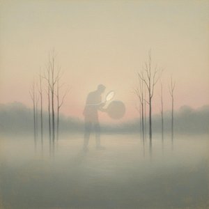The Tethered Luminary in Ethereal Mist