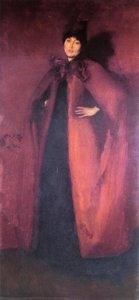 Harmony En Rojo: Lamplight — James Abbott Mcneill Whistler, Impressionism