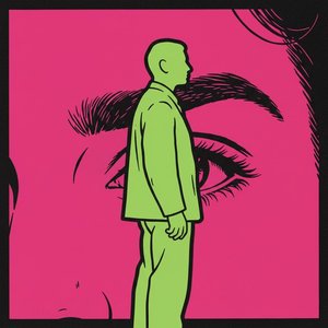 Chromatische Vision: Eine Singuläre Surrealistische Silhouette In Magenta Und Limette — Caroline Pelletier, Aggressiver Konfrontativer Pop