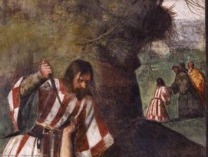 El Milagro Del Marido Celoso (detalle) — Tiziano, Renacimiento