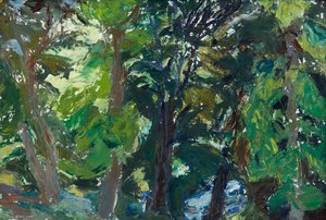 Woods At Temple — Sir William George Gillies