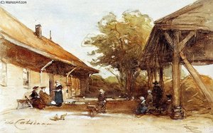 Farm De Castiaan In Scheveningen Sun — Johannes Bosboom