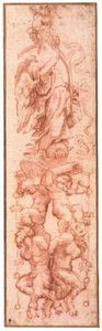 Study For A Decoration Of Grotesques — Antonio Allegri Da Correggio