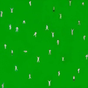 Untitled Green With Cricketers — Блейз Драммонд