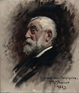 Portrait Of Henri Harpignies — Léon Joseph Florentin Bonnat
