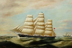'Cutty Sark' Speaking 'E. S. Hocken' (of Fowey)