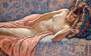 Etude Of Female Nude — Theo Van Rysselberghe