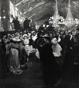 Le Bal Au Moulin Rouge, (painting) — Alfred Henry Maurer