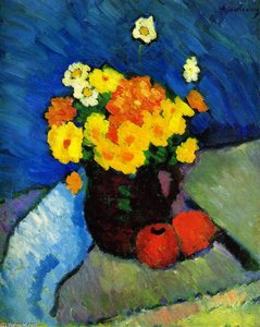 Floral Still Life — Alexej Von Jawlensky, Expressionist Movement