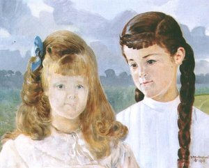 Portrait Of Karolina And Adelajda Lanckoronska — Jacek Malczewski