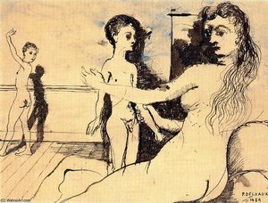 Untitled (1648) — Paul Delvaux, Surrealism